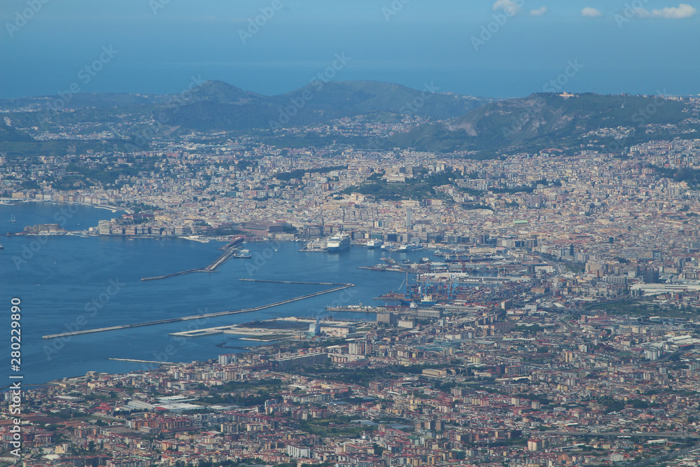 Aerial view at Naples (Italy)