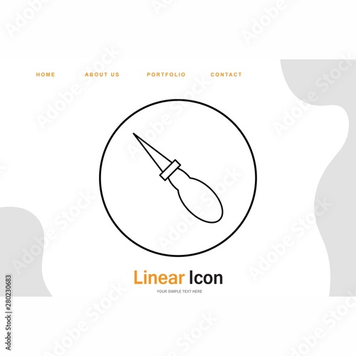 Bradawl icon for your project