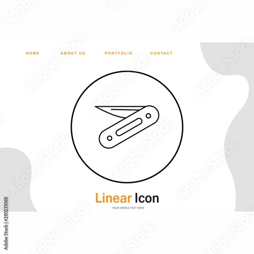 Penknife icon for your project