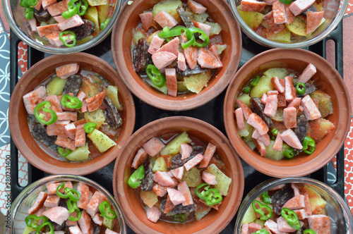 Homemade food - A Portion of Improvised Traditional Food (Gyuvetche) from Yambol, Bulgaria