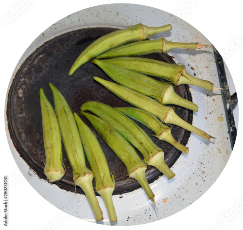 Homemade food - roasted okra