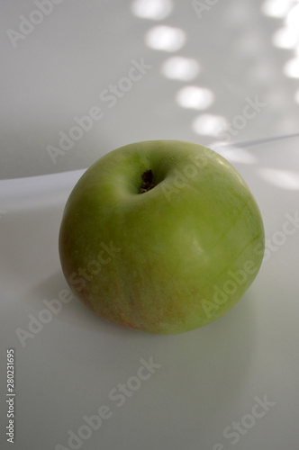 Homemade food - Big green apple from personal garden