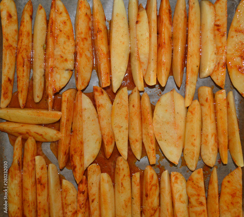 Homemade food - baked potatoes