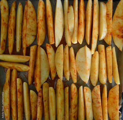 Homemade food - baked potatoes