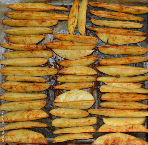 Homemade food - baked potatoes
