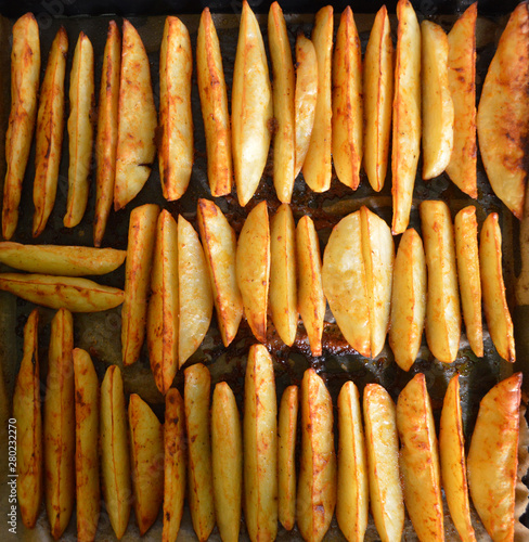Homemade food - baked potatoes