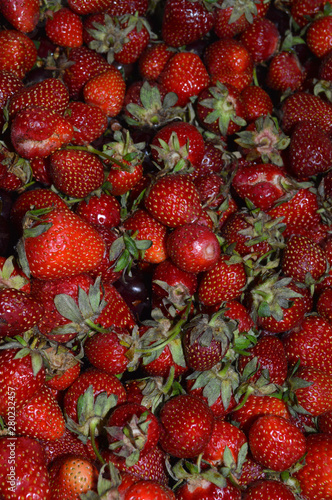 Homemade food - Strawberries and cherries from the personal garden