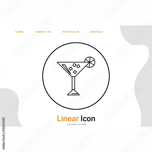 Cocktail icon for your project