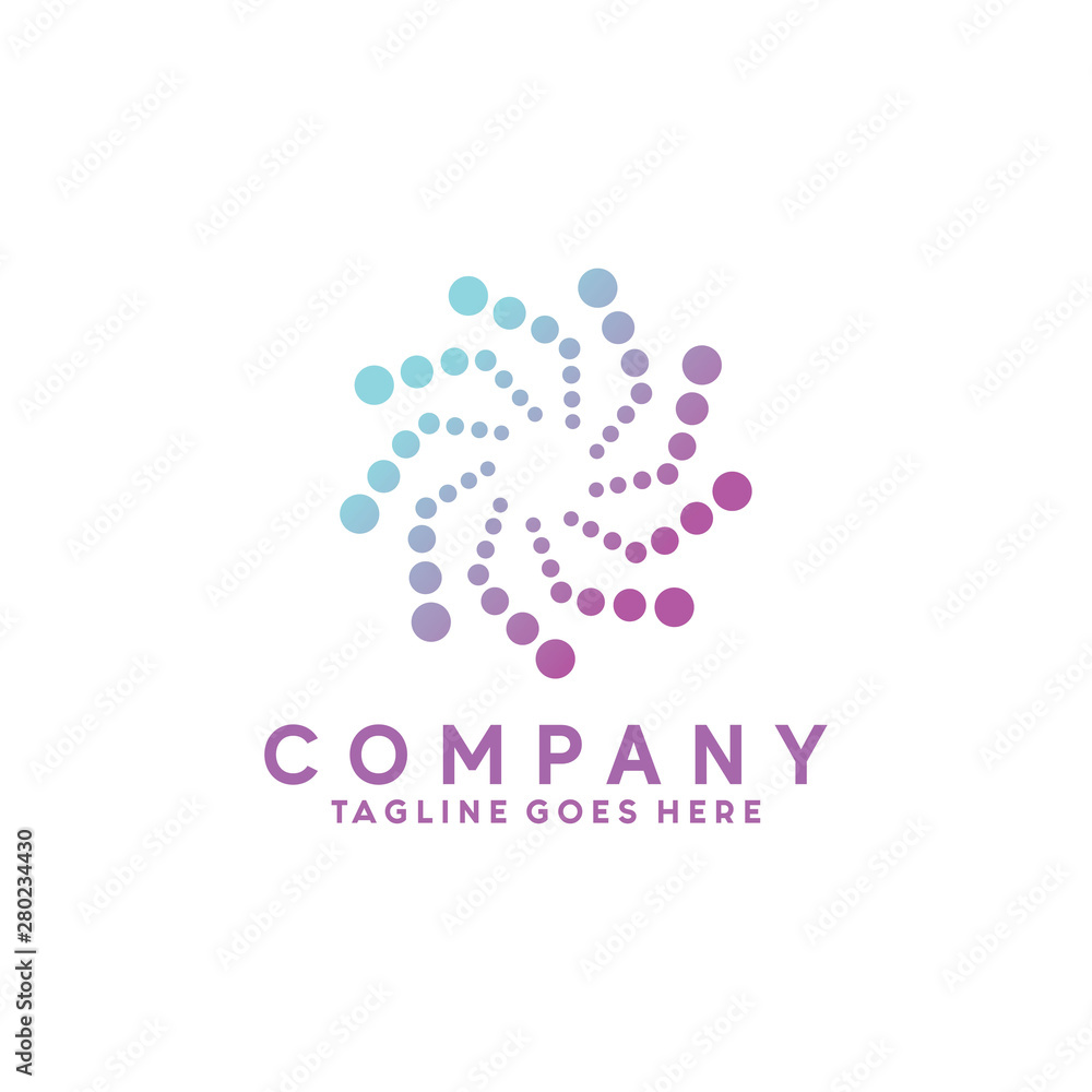 Gradient Halftone logo Dot Circle and spiral Icon. Technology Vector Modern Symbol. Company Logo Design Inspiration. Gradient Halftone logo Dot Circle and spiral Icon. Technology Vector Modern Symbol. Company Logo Design Inspiration.