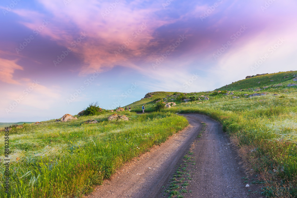 Crimea nature reserve - the road to travel. Landscape park- Kerch peninsula Crimea nature reserve - the road to travel. Landscape park- Kerch peninsula