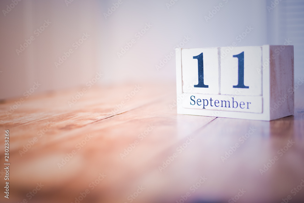 Fototapeta premium 11 September - 11th of September - Happy Birthday - National Day - Anniversary