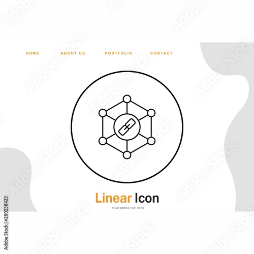  Link Building icon for your project