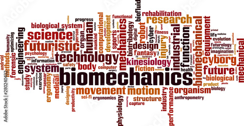 Biomechanics word cloud