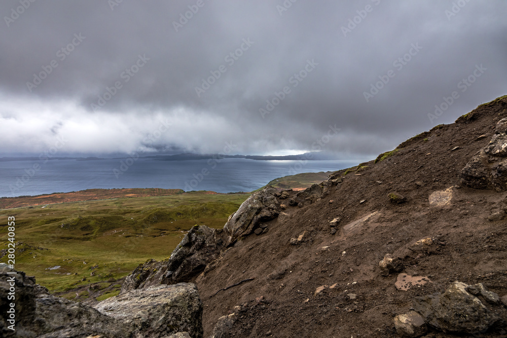 Beautiful scenic landscape of Scotland nature.