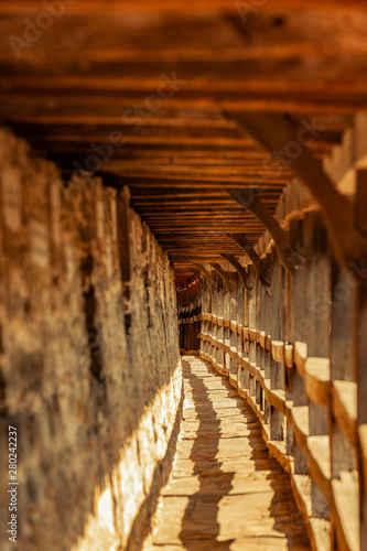 Stadtmauer in Rothenburg ob der Tauber Deutschland