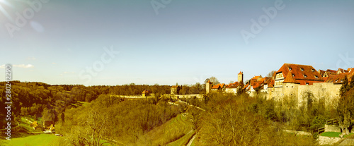 Panorama von Rothenburg ob der Tauber in Deutschland