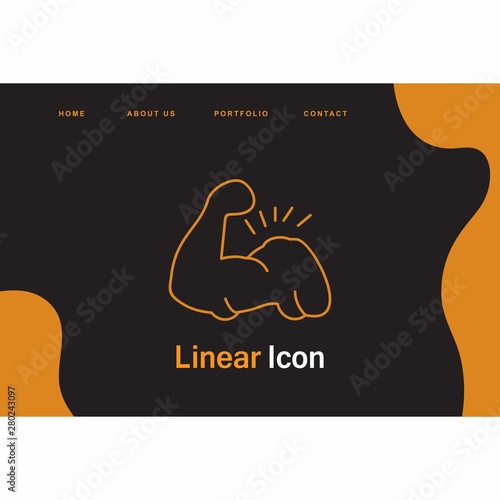 Body builder icon for your project