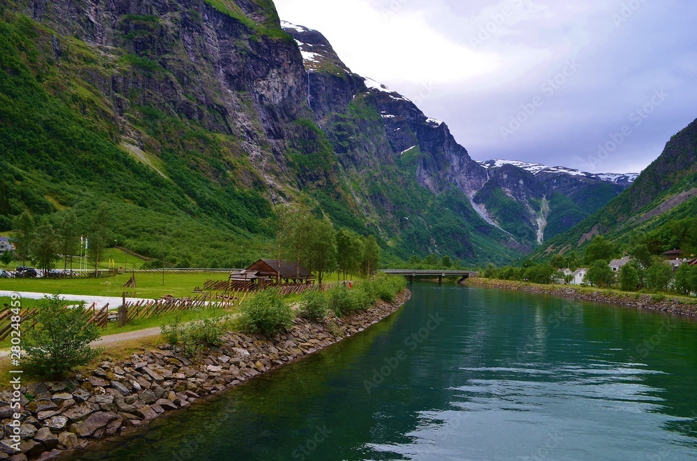landscape of norwegian fjords