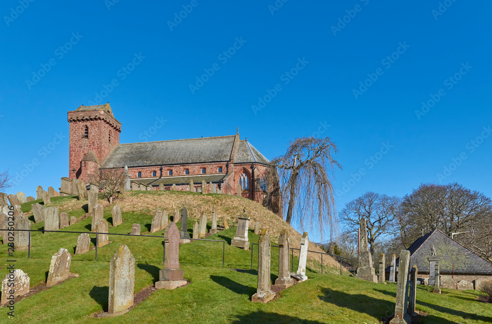 St Vigeans Parish Church, a 15th Century Place of worship built on top of a Glacial Mound well above the Village of St Vigeans, in Angus, Scotland.