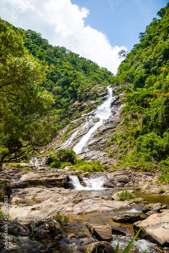 Tonanri Waterfall Landscape, nature of the southern part of Hainan Province, China