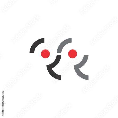 Letter QQ logo design vector