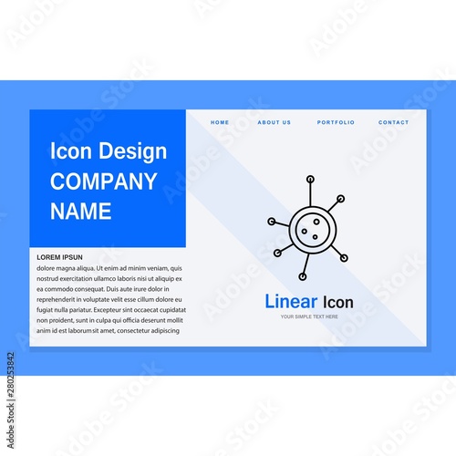 Virus icon for your project