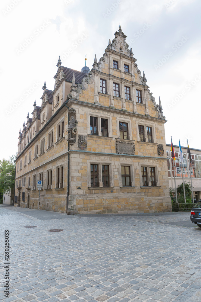 Coburg,Germany,9,2015;Marktplatz and Rathaus,fortress