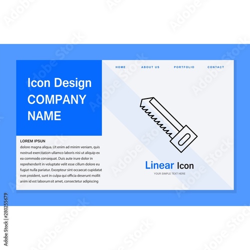 Handsaw icon for your project