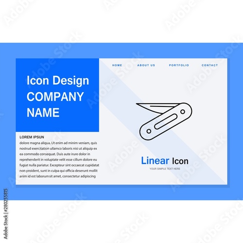 Penknife icon for your project