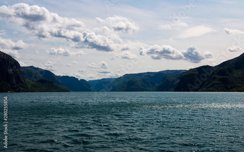 Impressive view of the Lysefjord in Norway