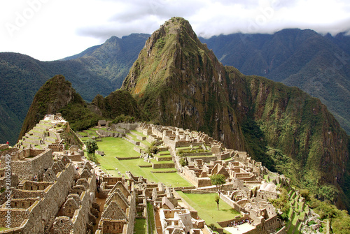 Принти на полотні Machu Picchu or Machu Pikchu Quechua machu old, old person, pikchu pyramid; moun