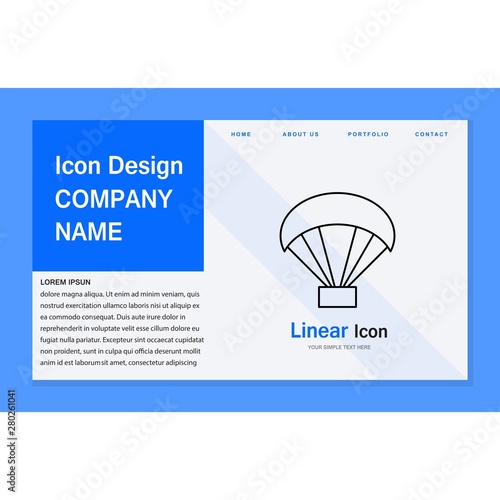  Paraglider icon for your project