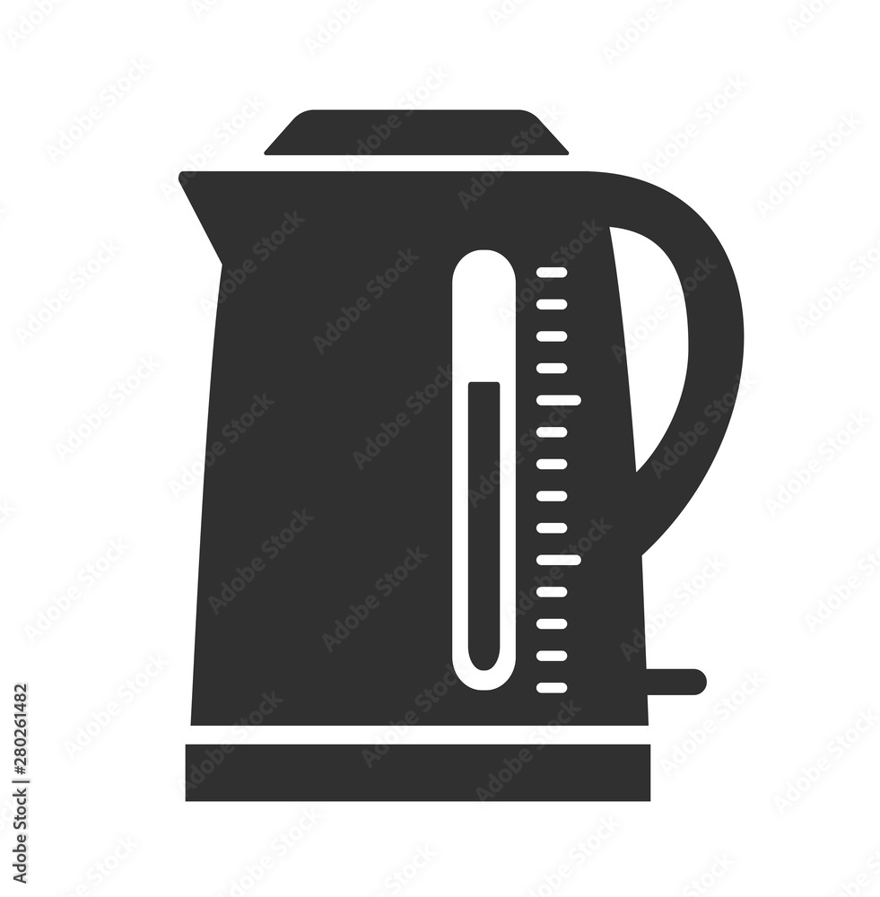 Electric kettle icon. Simple vector illustration isolated on a white background. Electric kettle icon. Simple vector illustration isolated on a white background.