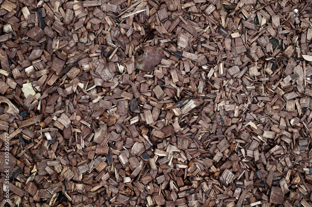 Surface texture wood chips on the track. Surface texture wood chips on the track.