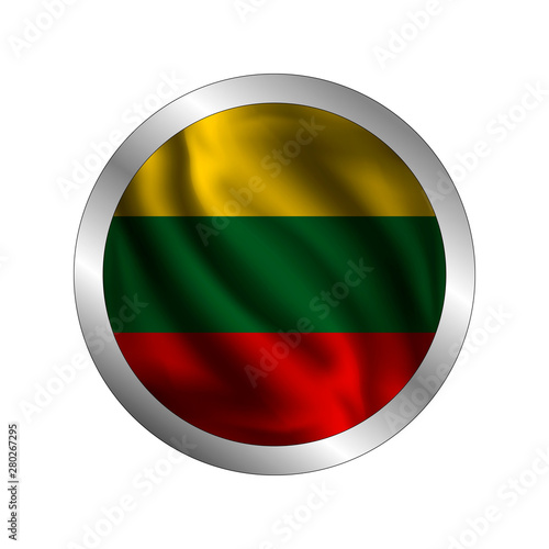 Free Download Waving Lithuania flag, the flag of Lithuania, vector illustration - GFXLoad