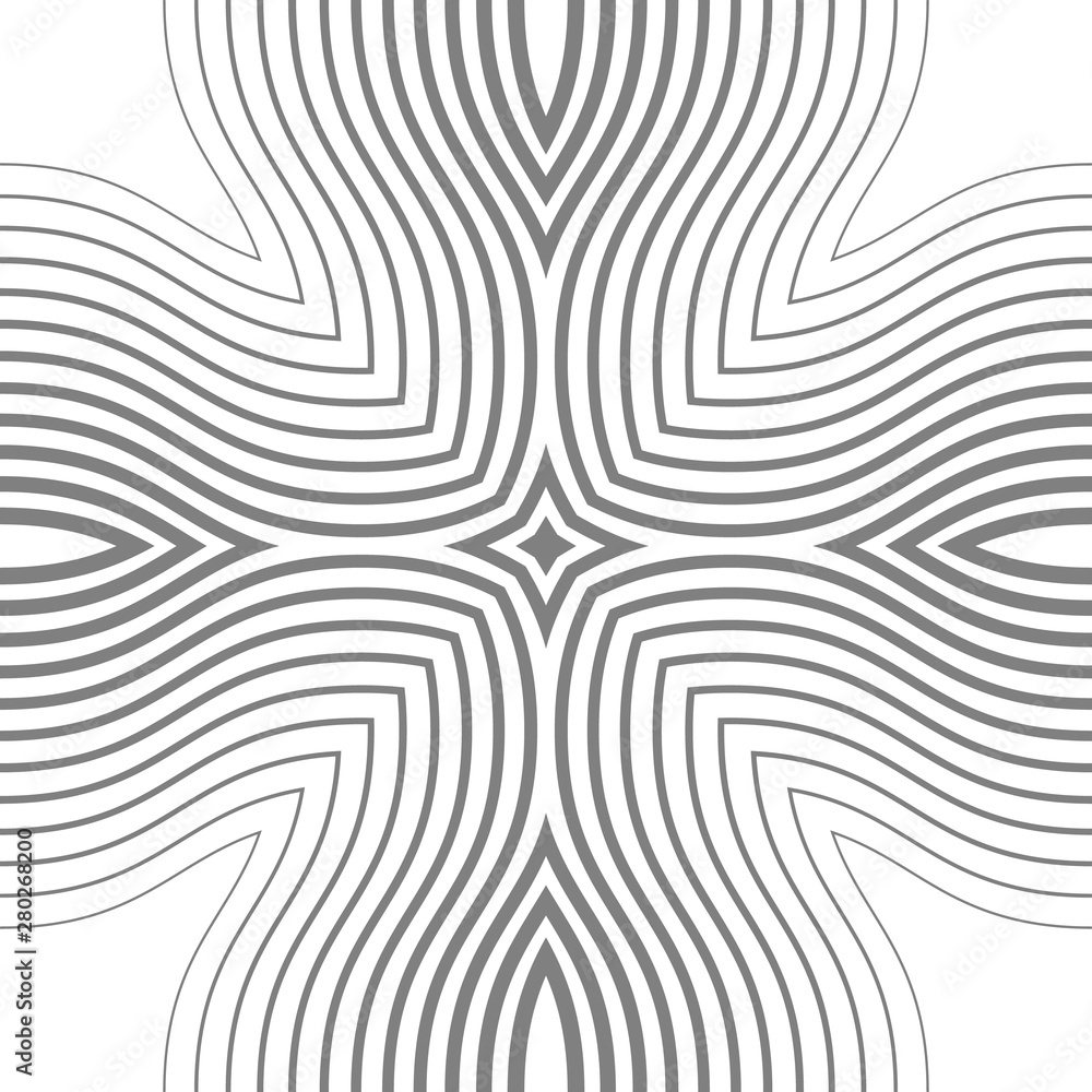 Abstract vector seamless pattern. Simple geometric shapes.