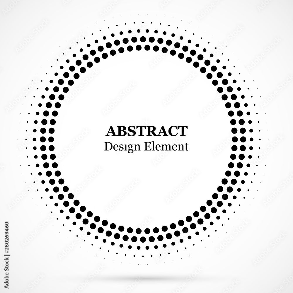 Black abstract vector circle frame halftone dots design element.Halftone effect vector pattern for your design. Isolated circle dots isolated for medical, cosmetic advertisement. Black abstract vector circle frame halftone dots design element.Halftone effect vector pattern for your design. Isolated circle dots isolated for medical, cosmetic advertisement.
