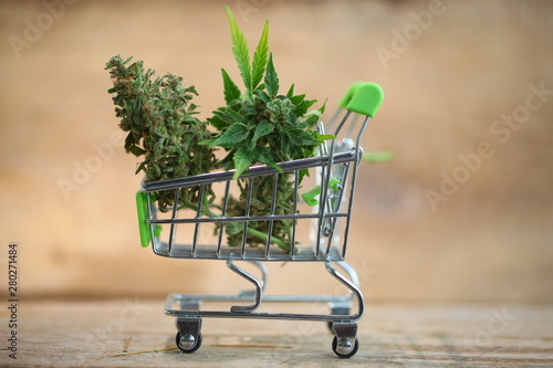 supermarket trolley marijuana medical cannabis  cbd