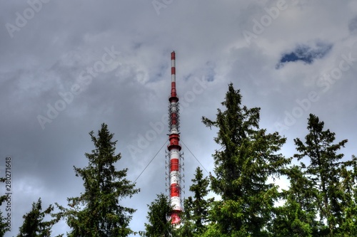 Bilde på lerret Sender, Grundnetzsender, Klet, Rundfunk, Radio, Fernsehen, DVB-T, DVB-T2, Antenn