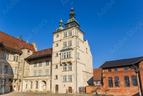Tower of the historic castle in Gustrow, Germany