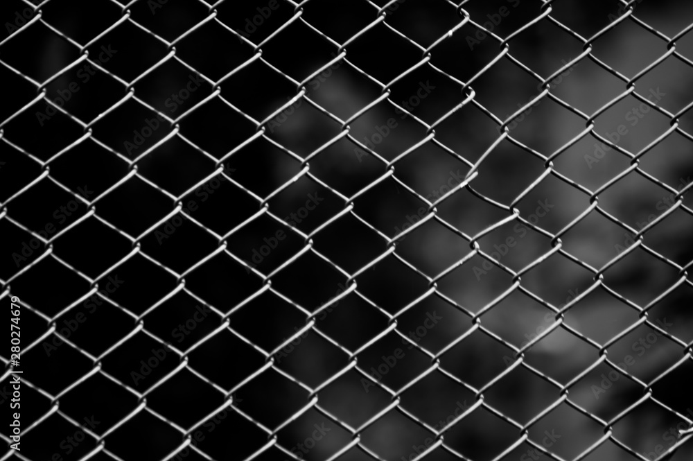 Net fencing in black and white - Abstract Net fencing in black and white - Abstract