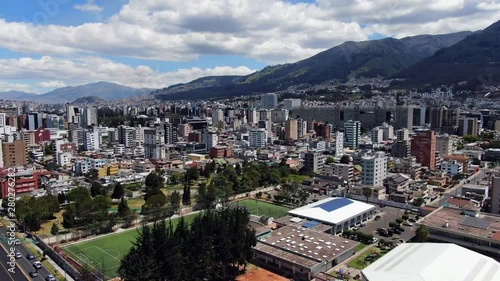 Aerial view of Quito, 6 Diciembre Ecuador