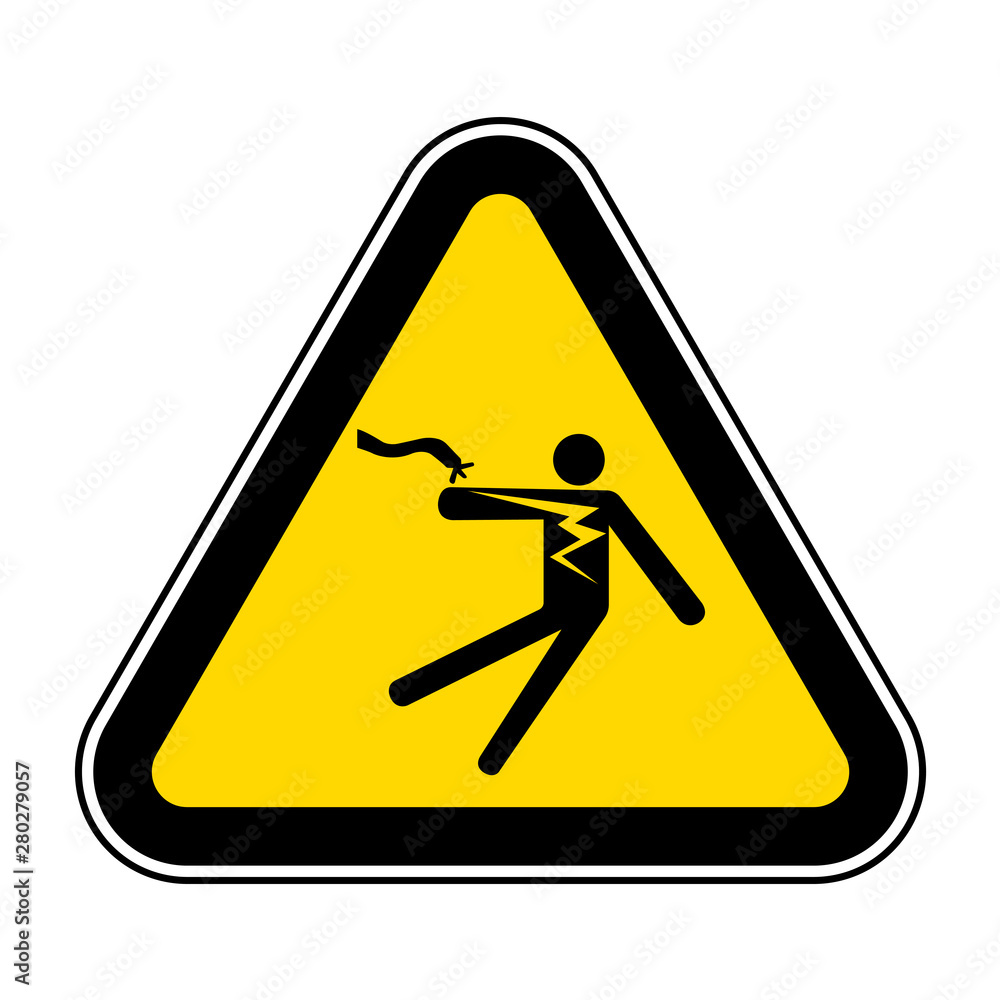 Electrical Shock Electrocution Symbol Sign Isolate On White Background,Vector Illustration EPS.10 Electrical Shock Electrocution Symbol Sign Isolate On White Background,Vector Illustration EPS.10