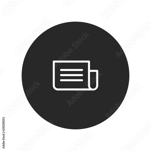 Newspaper vector icon