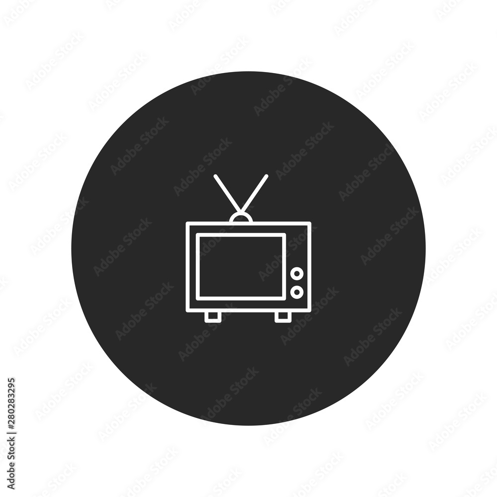 Television vector icon Television vector icon
