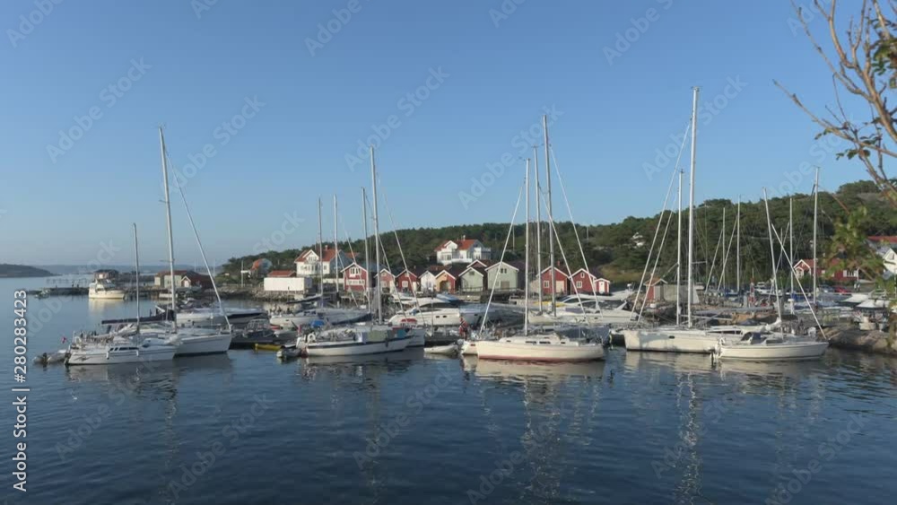Time-lapse photo of the harbour of Resö on the Swedish west coast not far from the border to Norway. Time-lapse photo of the harbour of Resö on the Swedish west coast not far from the border to Norway.