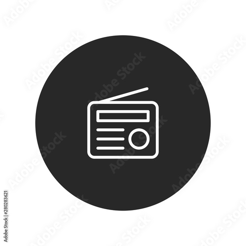 Radio vector icon