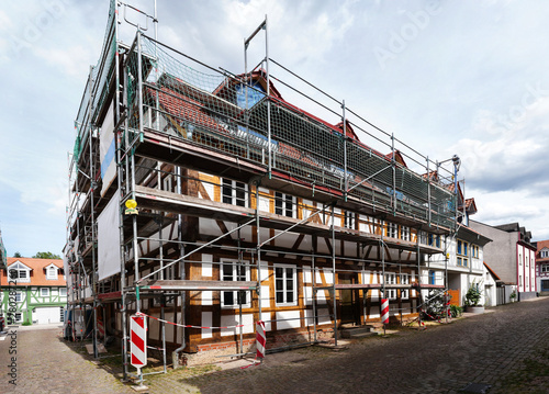 Fotografi Reconstruction and renovation of an old half-timbered house