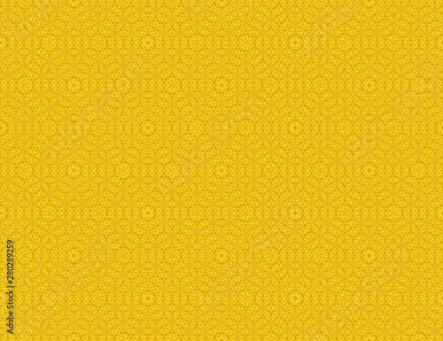 Seamless abstract raster pattern with a motif of a yellow flower 