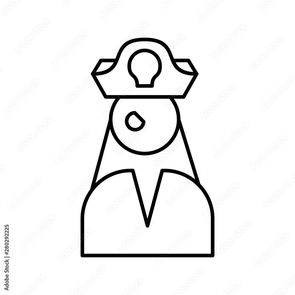 Female Pirate icon for your project Female Pirate icon for your project